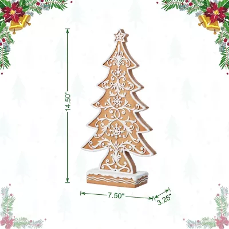 Glitzhome 14.5 Table Drc Christmas Tabletop Decor