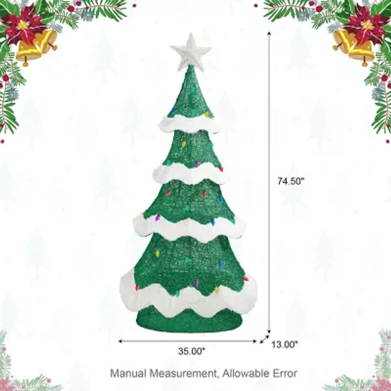 Glitzhome 74.5outdoor Drc Christmas Tabletop Decor