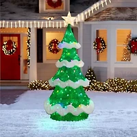 Glitzhome 75"H Lighted 3d Mesh Christmas Tree Christmas Tabletop Decor