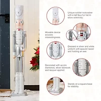 Glitzhome 42 Nutcracker Wood Christmas Nutcracker