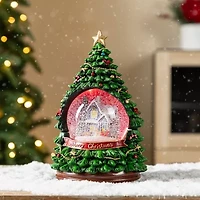 Glitzhome 100mm Waterglobes Christmas Tabletop Decor