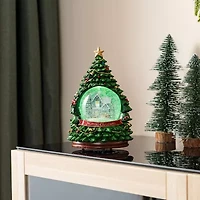 Glitzhome 100mm Waterglobes Christmas Tabletop Decor