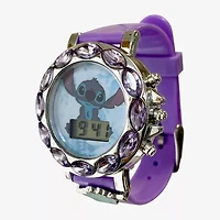 Disney Collection Lilo & Stitch Girls Purple Strap Watch Las4153jc