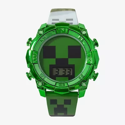Minecraft Girls Green Strap Watch Min4299jc