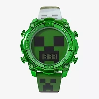 Minecraft Girls Green Strap Watch Min4299jc