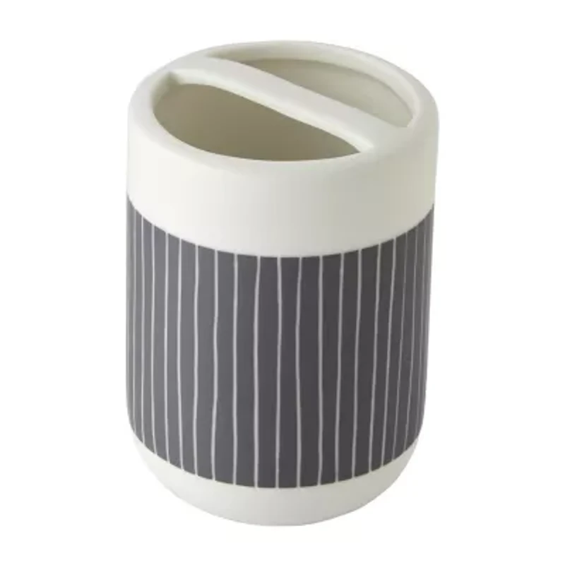 Saturday Knight Pinstripe Row Toothbrush Holder