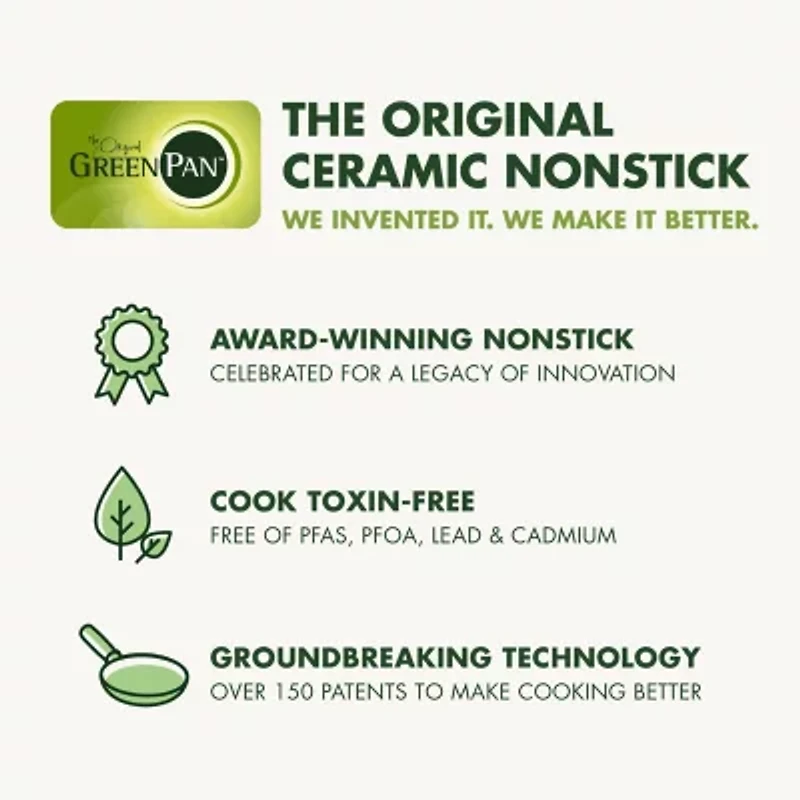 GreenPan Valencia Pro Ceramic Non-Stick 8-qt. Stockpot with Lid