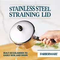 Farberware Classic Series 1-qt. Straining Saucepan with Lid