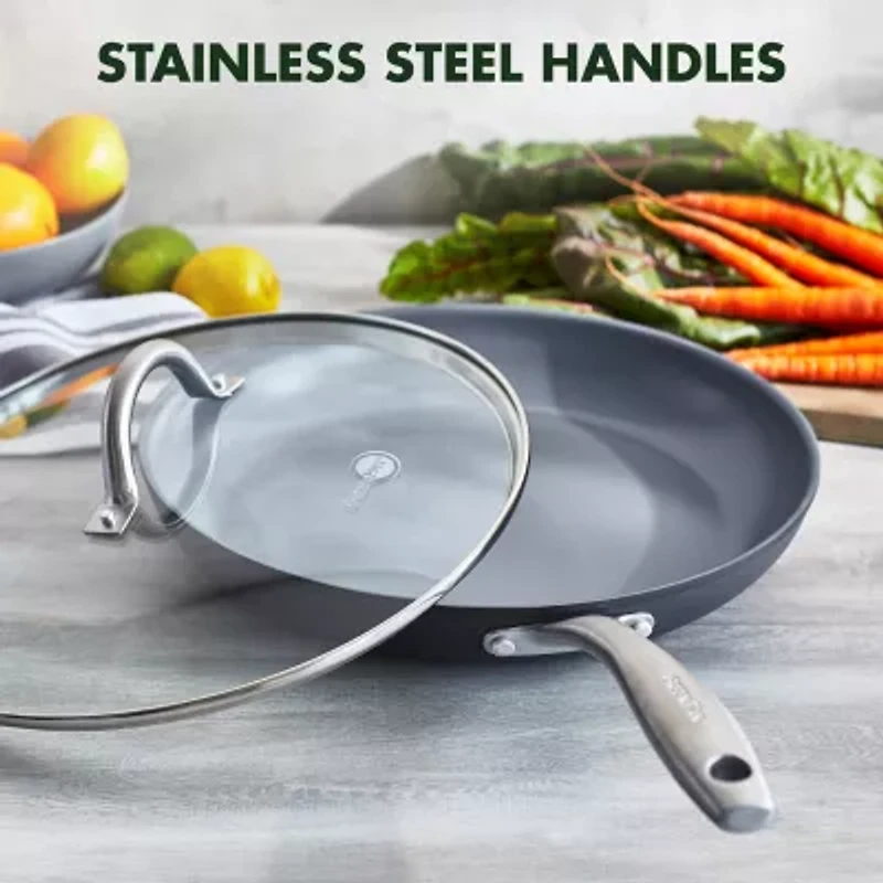 GreenPan Lima Hard Anodized Ceramic Non-Stick 12" Covered Frypan