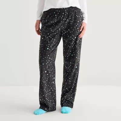 Sleep Chic Womens Fleece Pajama Pants With Sock