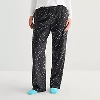 Sleep Chic Womens Fleece Pajama Pants With Sock