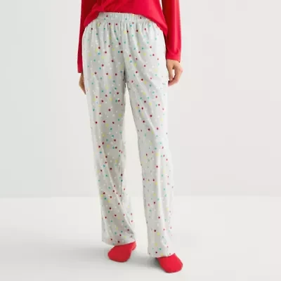 Sleep Chic Womens Fleece Pajama Pants With Sock
