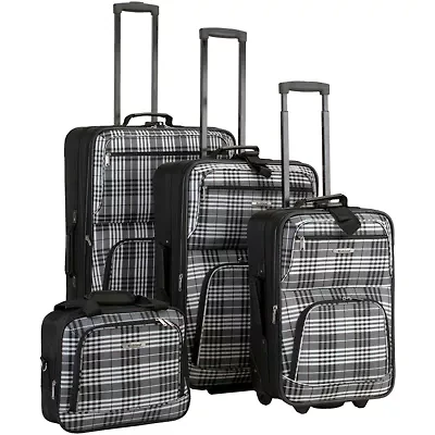 Rockland Fashion 4-pc. Softside Luggage Set