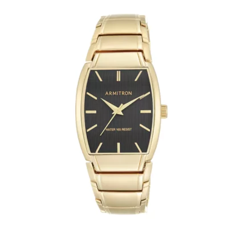Armitron® All-Sport® Mens Gold-Tone Stainless Steel Watch 20/5117BKGP