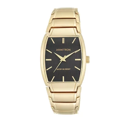 Armitron® All-Sport® Mens Gold-Tone Stainless Steel Watch 20/5117BKGP