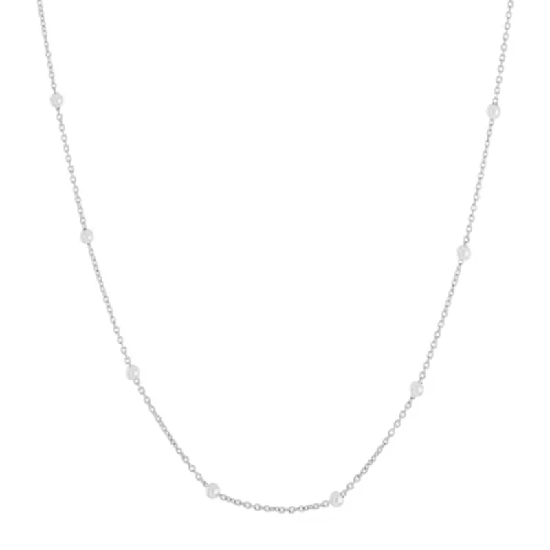 Silver Treasures Made Italy Sterling 16"- 30" Chain Necklace