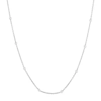 Silver Treasures Made Italy Sterling 16"- 30" Chain Necklace