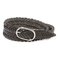 a.n.a Braided Skinny Womens Belt