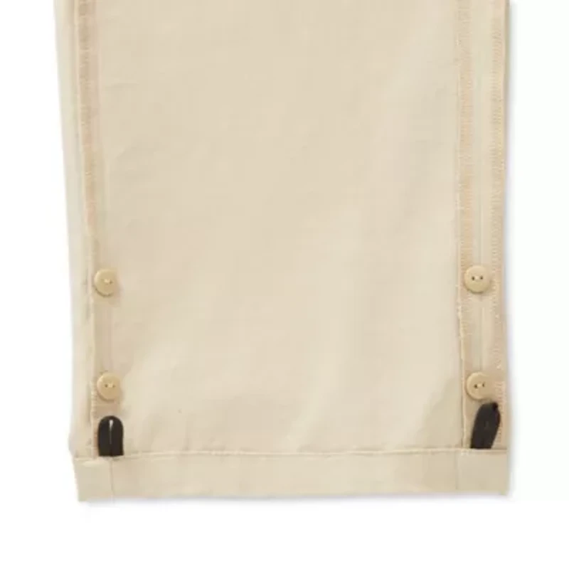 St. John's Bay Seated Adjustable Leg Mens Adaptive Adjustable Features Easy-on + Easy-off Regular Fit Flat Front Pant