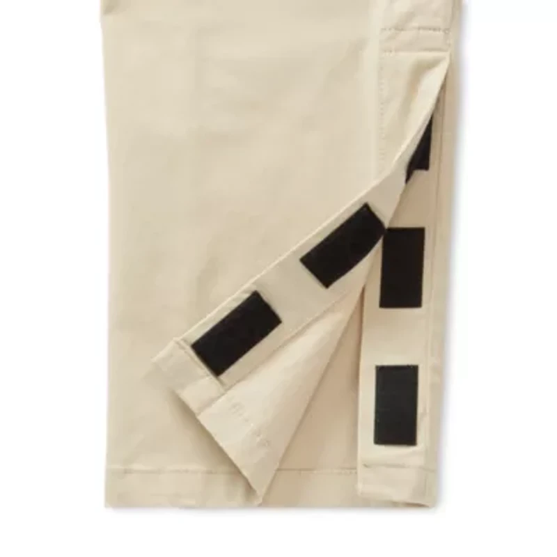 St. John's Bay Seated Chino Mens Adaptive Adjustable Features Easy-on + Easy-off Regular Fit Flat Front Pant