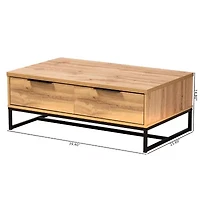 Franklin Living Room Collection 2-Drawer Coffee Table