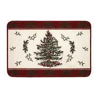Spode Christmas Tree Tartan Bath Rug