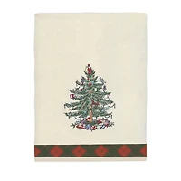 Spode Christmas Tree Tartan Holiday Bath Towel