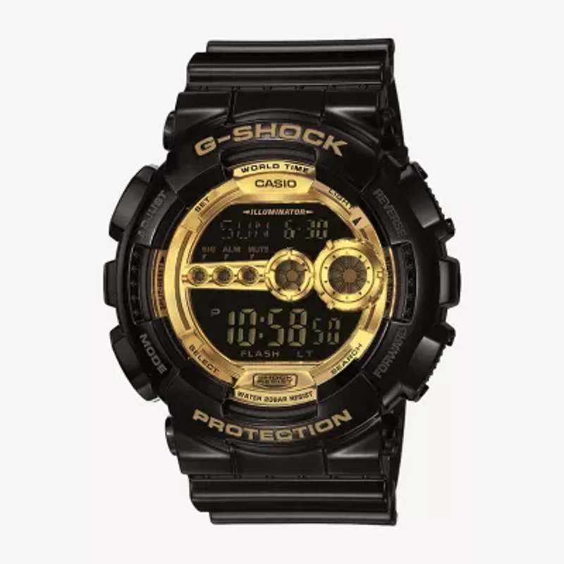 Casio Mens Digital Black Strap Watch Gd100gb-1cs