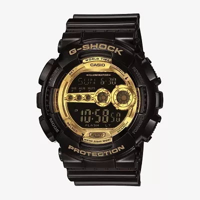Casio Mens Digital Black Strap Watch Gd100gb-1cs