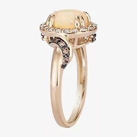 Le Vian® Grand Sample Sale™ Ring featuring /8 CT. Neopolitan Opal™ 1/ CT. Chocolate Diamonds® 1/8 CT. Nude Diamonds™ set in 14K Strawberry Gold