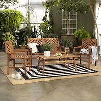 Walker Edison Vincent Collection 4-pc. Lounge Set