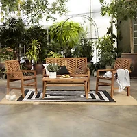 Walker Edison Vincent Collection 4-pc. Lounge Set