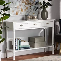 Garvey Living Room Collection 3-Drawer Console Table