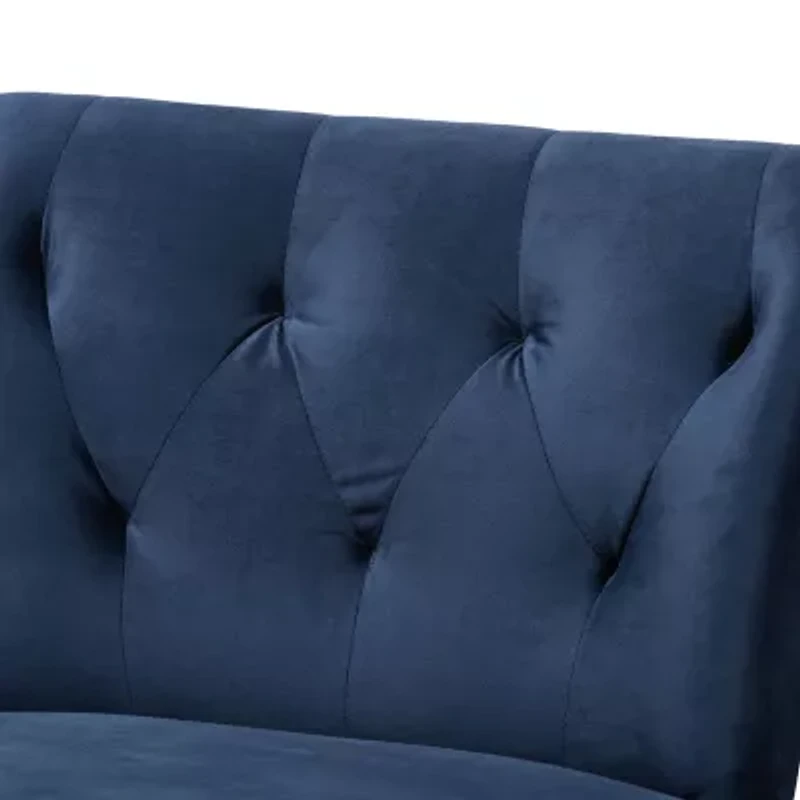 Harmon Velvet Upholstered Barrel Chair