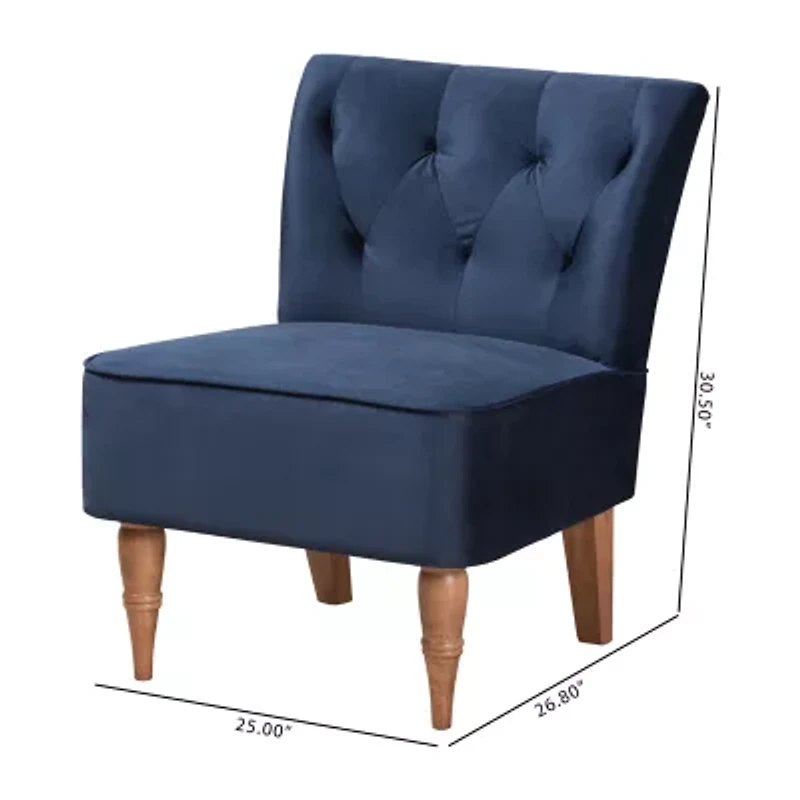 Harmon Velvet Upholstered Barrel Chair