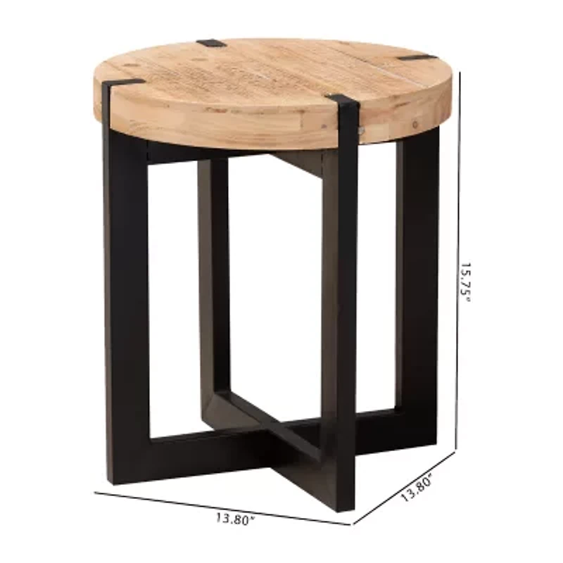 Horace Industrial End Table