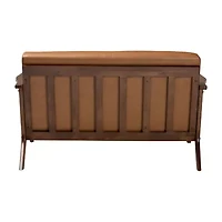 Bianca Living Room Collection Curved Slope-Arm Loveseat