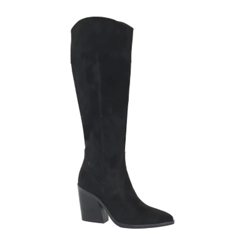 Yoki Womens Muriel Stacked Heel Cowboy Boots