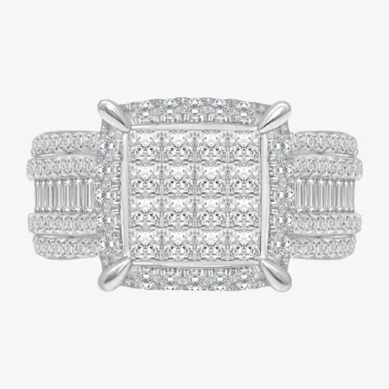 Womens 2 CT. T.W. Natural White Diamond 10K Gold Engagement Ring