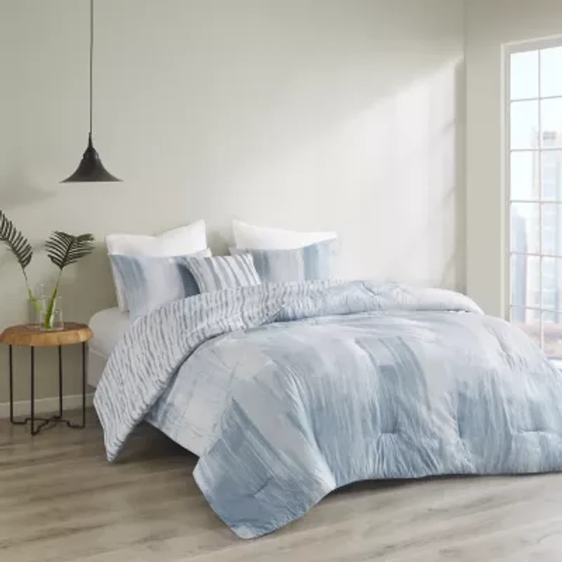 N Natori Brush Stroke 4-pc. Midweight Comforter Set