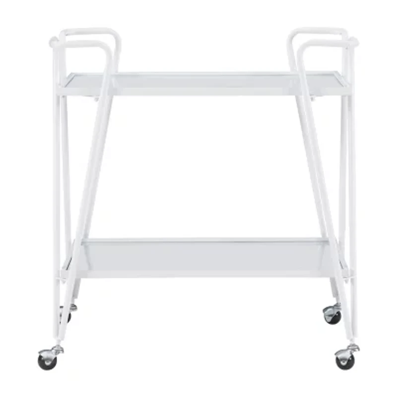 Hera Glass-Top Bar Cart