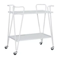 Hera Glass-Top Bar Cart