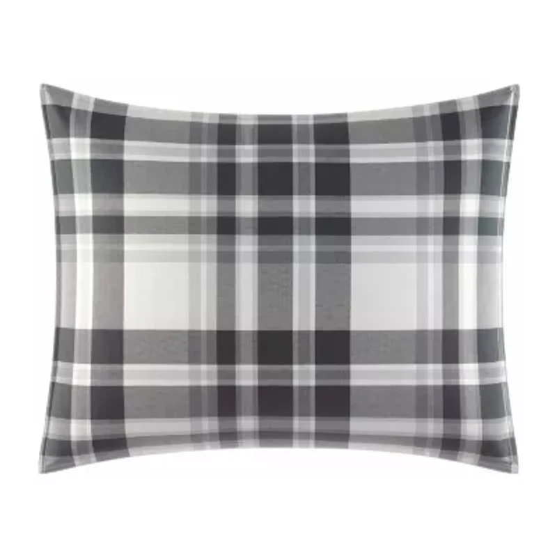 Eddie Bauer Coal Creek Plaid Midweight Reversible Comforter Set
