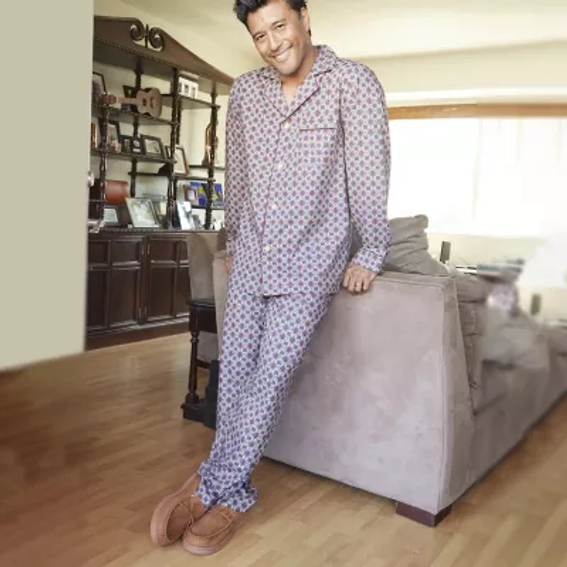 Stafford Modal Mens Long Sleeve 2-pc. Pajama Sets