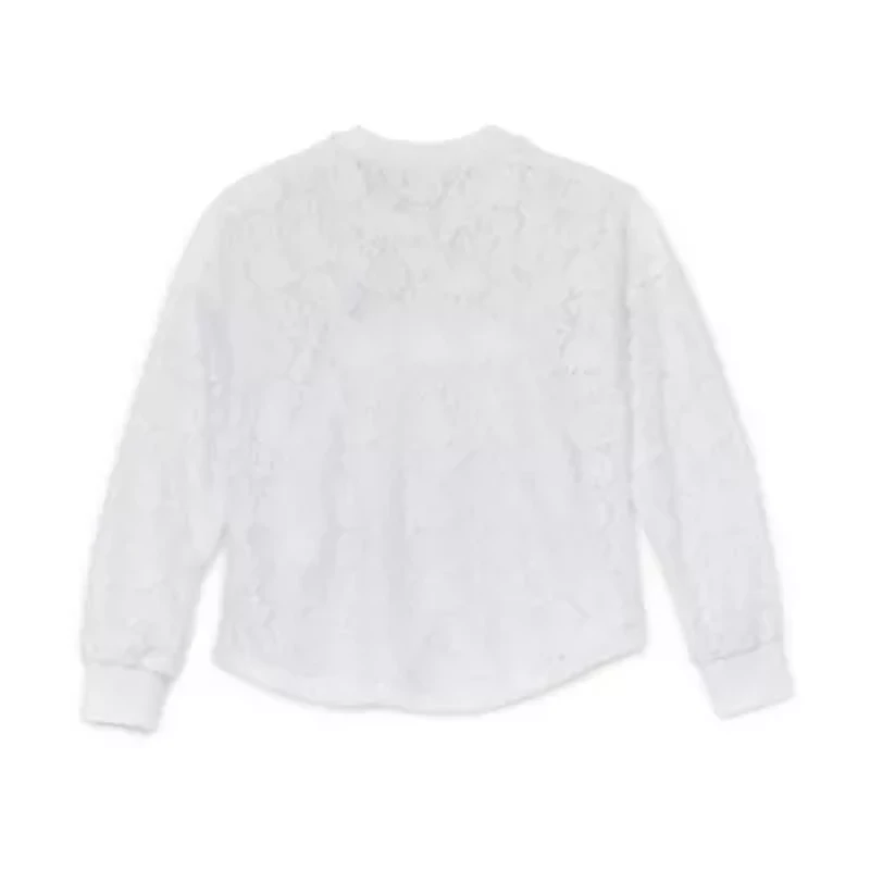 Eyeshadow Little & Big Girls Long Sleeve Henley Shirt