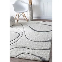 nuLoom Carolyn Modern Waves Indoor Outdoor Rectangular Area Rug