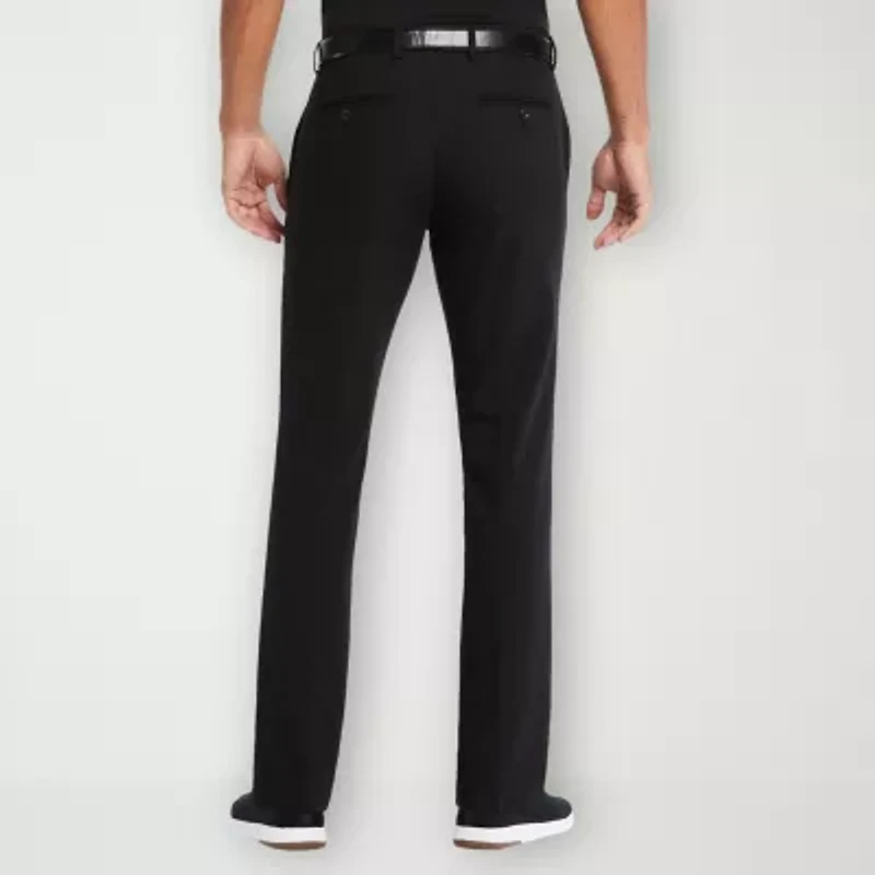Savane Stretch Twill Mens Slim Fit Dress Flat Front Pant