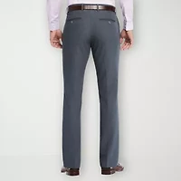 Savane Stretch Twill Mens Slim Fit Dress Flat Front Pant