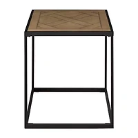 Walker Edison Powder Coated Square End Table