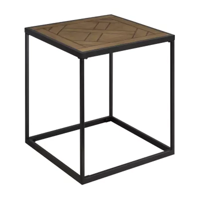 Walker Edison Powder Coated Square End Table